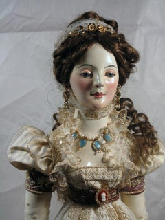 La Reine Louise De Prusse. Handmade Wooden Doll