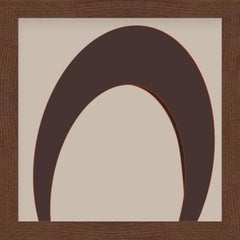 "Eye" - abstract digital print, warm earth tones
