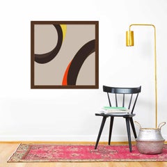 "My Eyes 32" - abstract digital print, warm earth tones