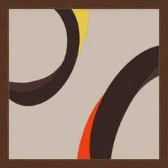 "My Eyes 32" - abstract digital print, warm earth tones