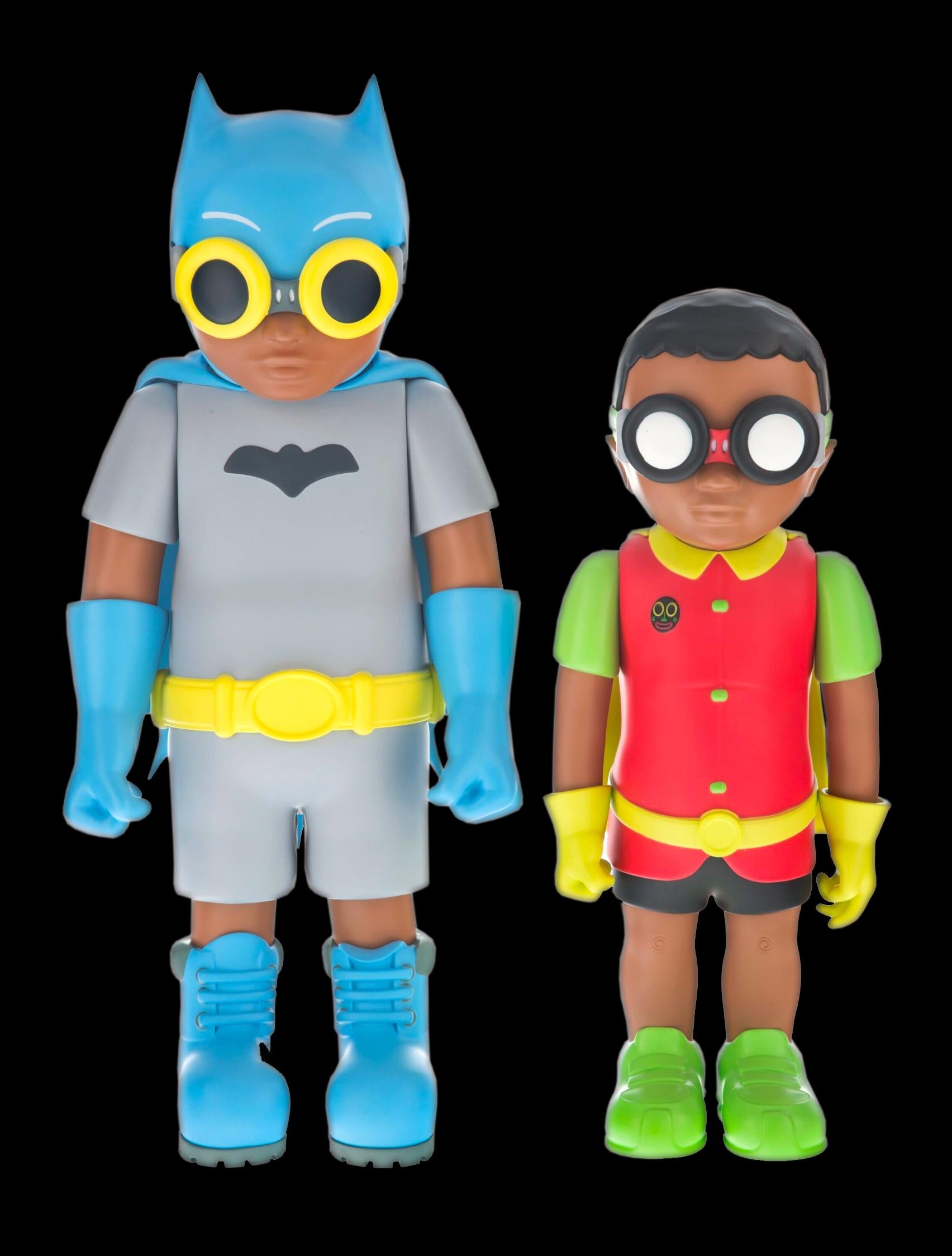 Ces figurines de style bande dessinée en édition limitée de Hebru Brantley sont fabriquées en vinyle moulé peint. Le 