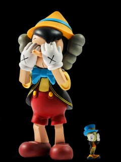 Pinocchio and Jiminy Cricket, Disney + KAWS, Jouet d'art, 2010