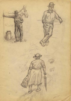 Characters from the Sketchbooks (from September Storm plus Self Portrait)