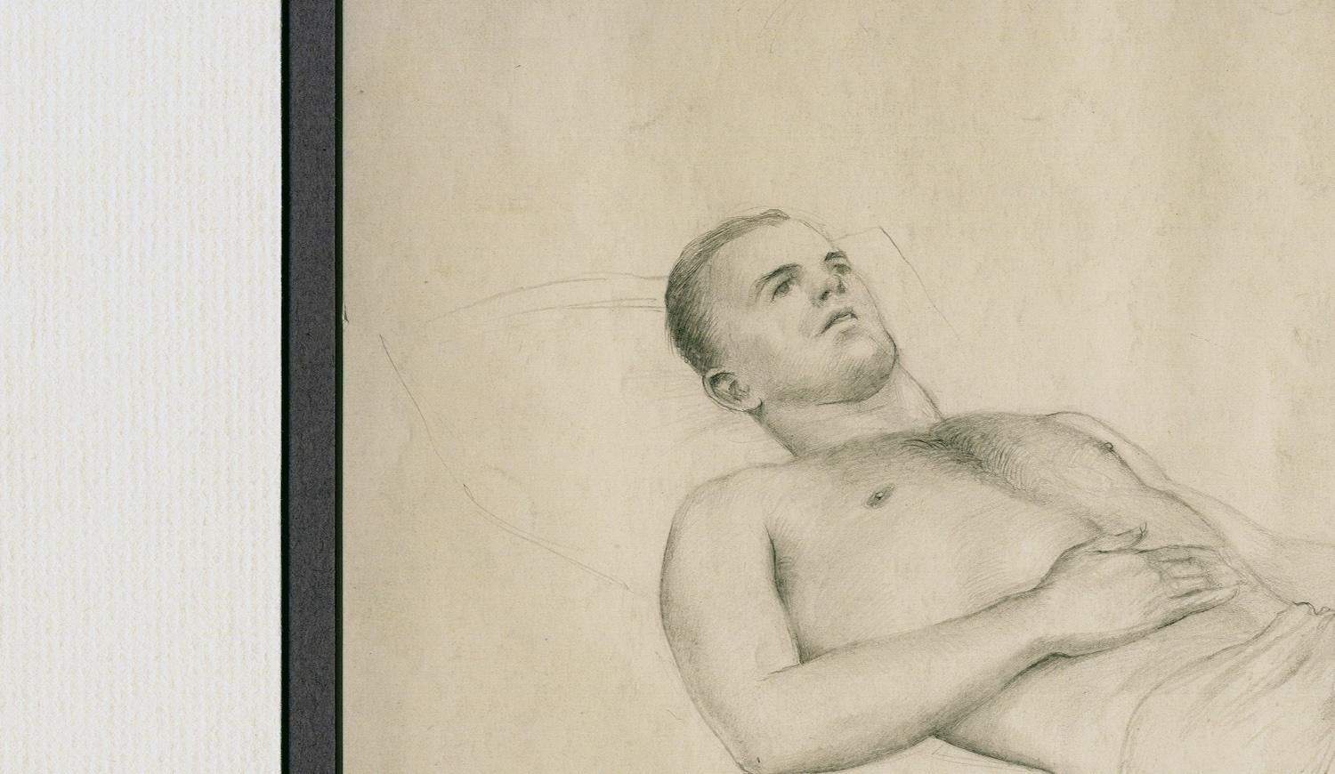 A rare pencil drawing by John Lear created in 1937, signed and dated in pencil.

John Brock Lear, Jr. 
Born:  1910 - Chestnut Hill, Pennsylvania
Died:   2008 - Glenside, Pennsylvania

A lifelong resident of Chestnut Hill, Lear played at Woodmere in