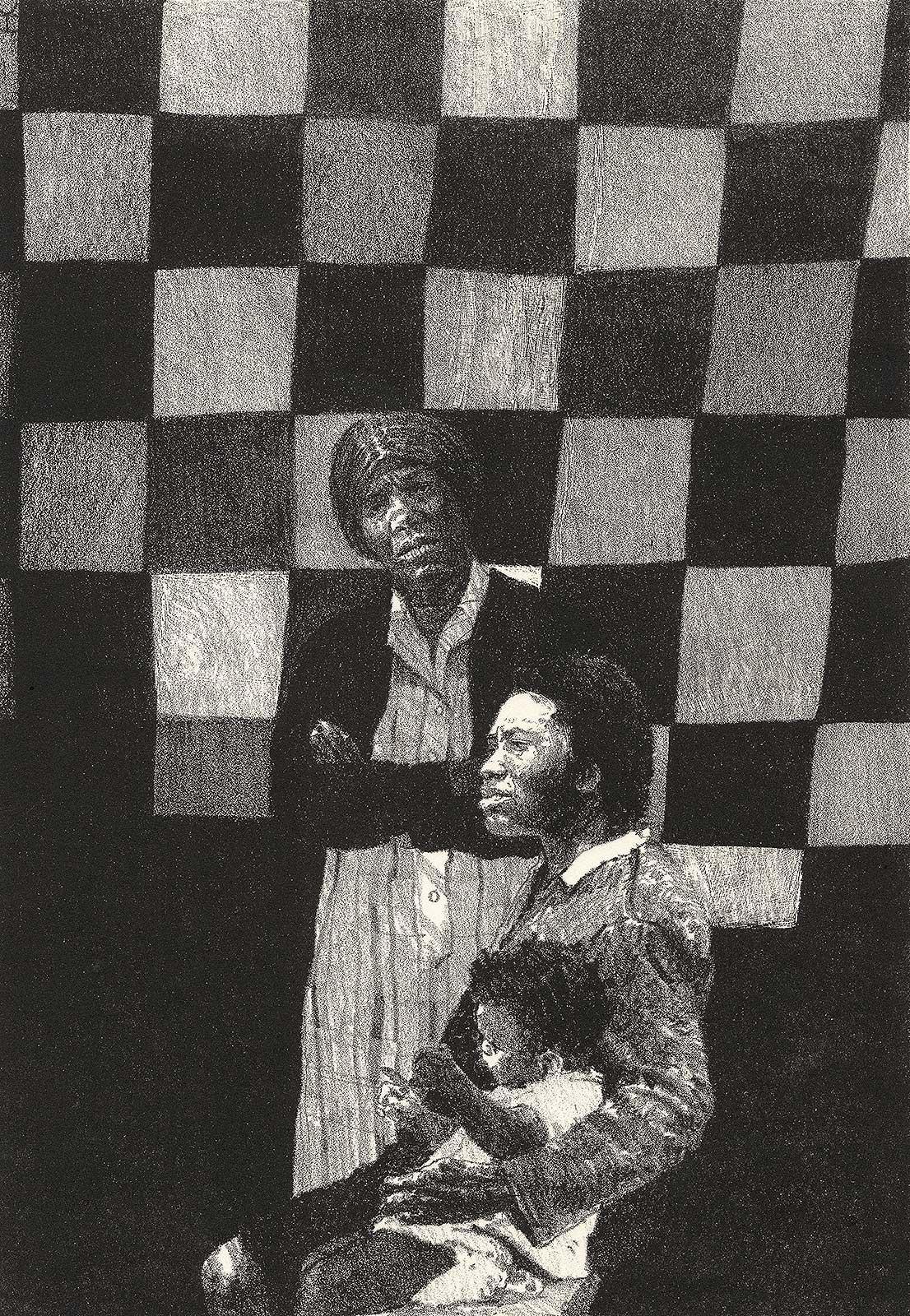Henry Casselli Figurative Print - Generations (Three generations of Black Women)