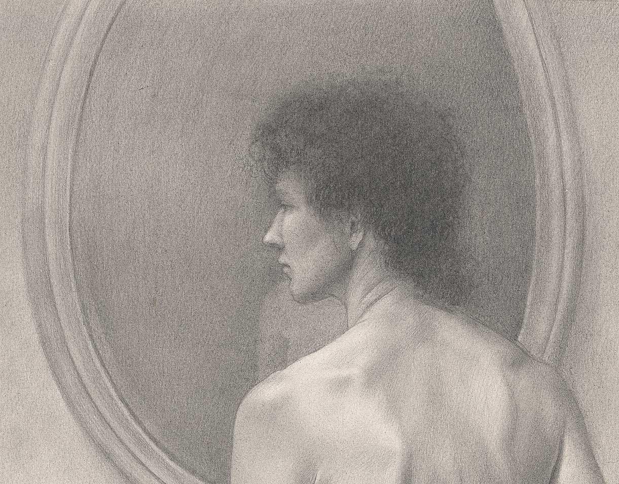Martha Erlebacher Woman With Mirror Nude Woman Looks To The Left As Martha Erlebacher Woman With Mirror Nude Woman Looks To The Left As