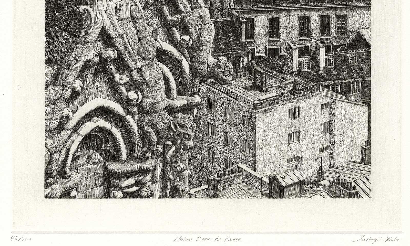 Notre Dame de Paris (Moderne), Print, von Takuji Kubo