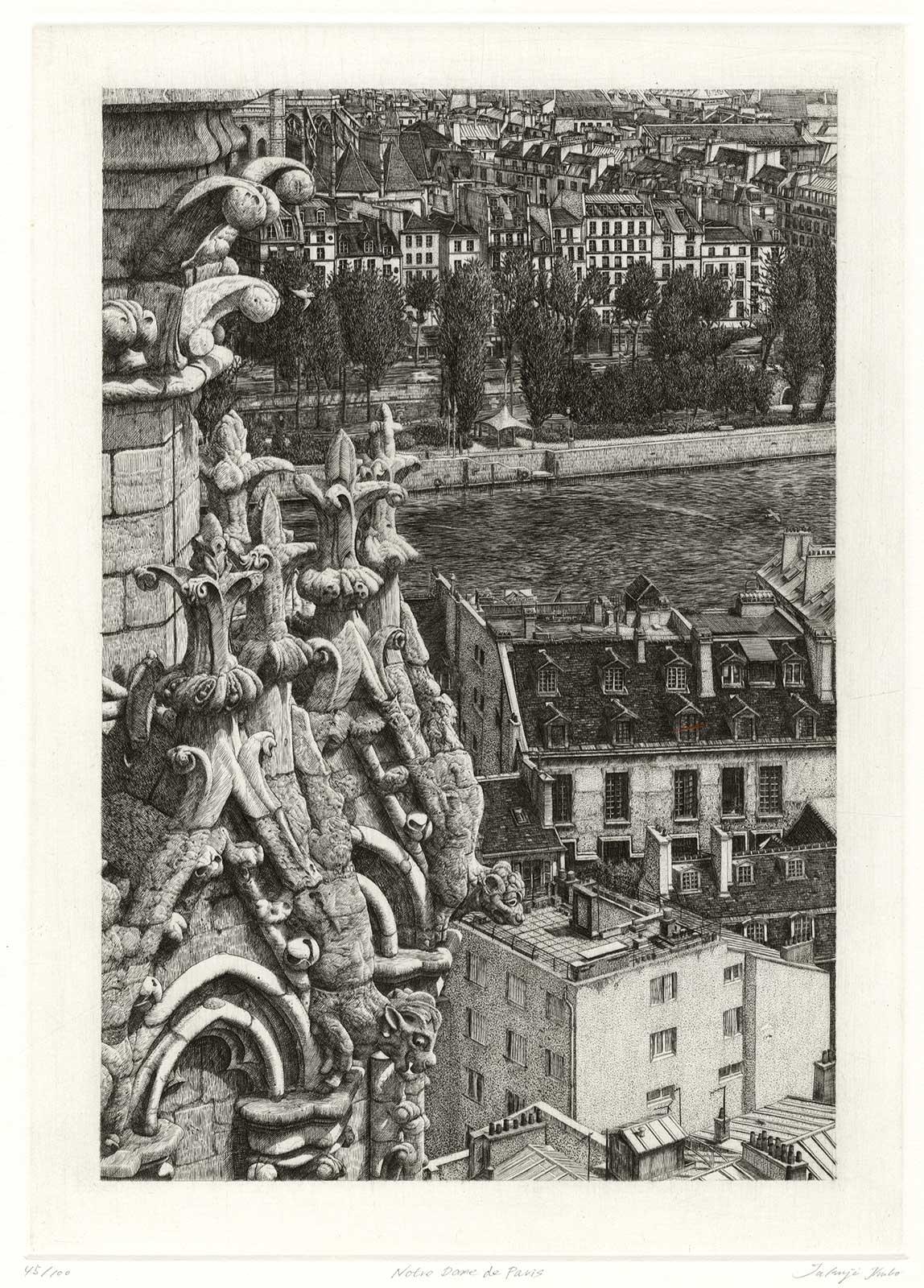 Notre Dame de Paris - Modern Print by Takuji Kubo