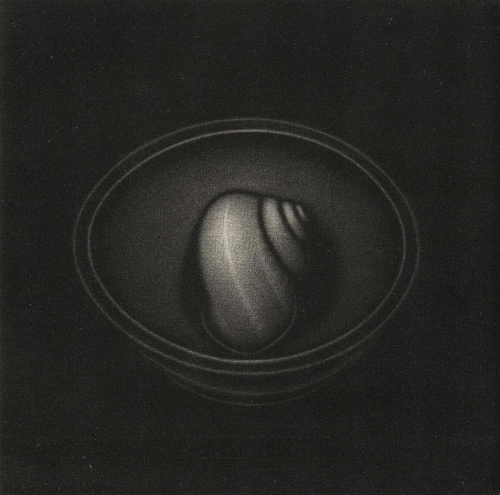 Un escargot dans un bol (feuille d'artiste inscrite à Fritz Eichenberg)