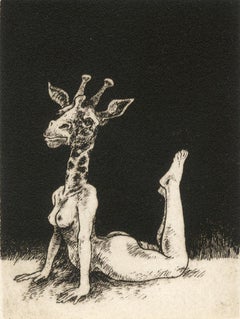 Giraffe (young female nude with the head of a giraffe)