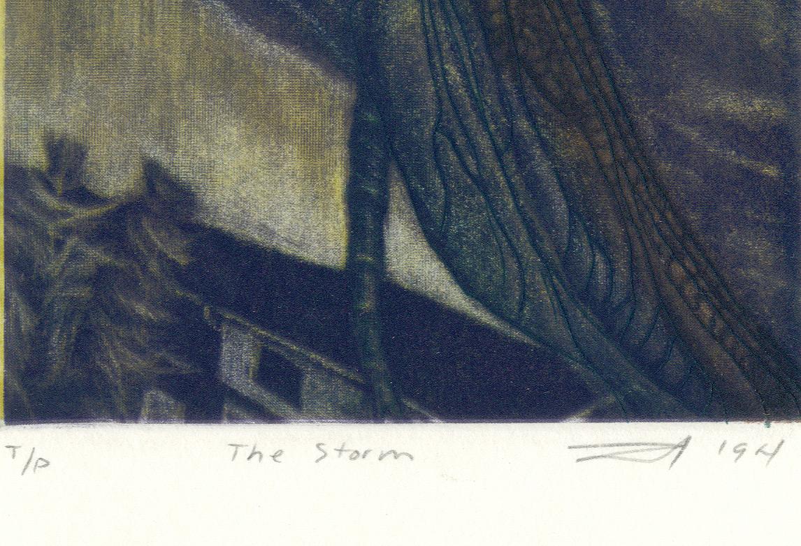 The Storm - American Modern Print by Lois Ward