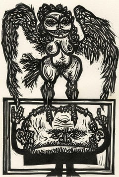 The Pride of Rabbis (Nude Angel sits on head of Rabbi)