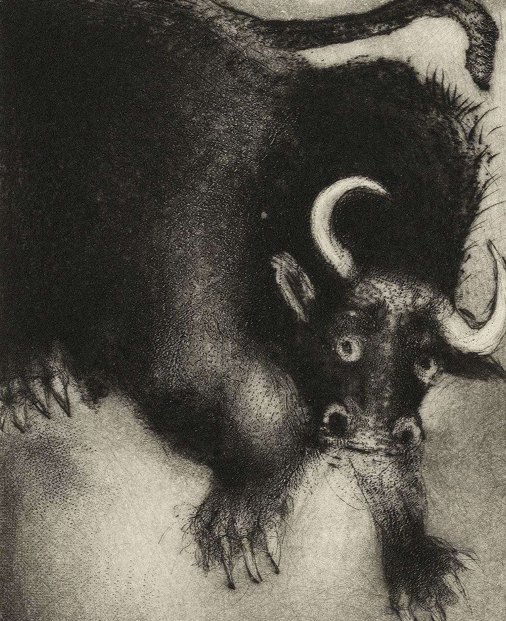 Bull - Print by Ana Maria Pacheco