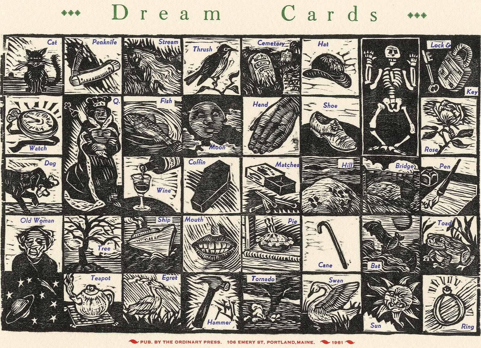 Donna Evans Figurative Print - Dream Cards (understanding your dreams through imagery)