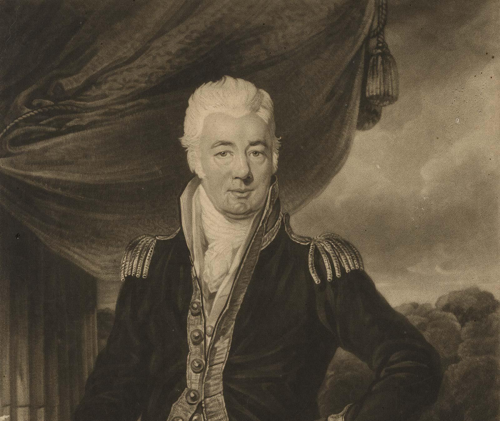 Major General Bonham (Last English Governor of Surinam) - Print by Thomas Lupton