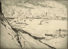 Antique North River (New York Harbor from Weehawken)