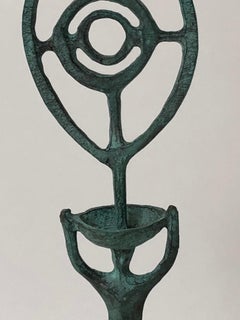 Ojo Turquesa, Bronze Sculpture, Sergio Hernandez