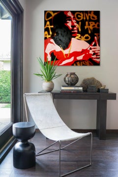 He's a Hero - original contemporary pop portrait of Tupac by Rod Benson