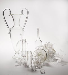 VESSEL WITH HANDLES AND BOWLS OF EGGS