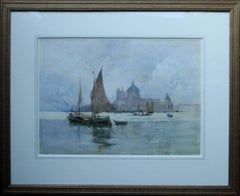 Venice - Scottish 19thC art Glasgow artist lagoon seascape Dodges Palace Italy