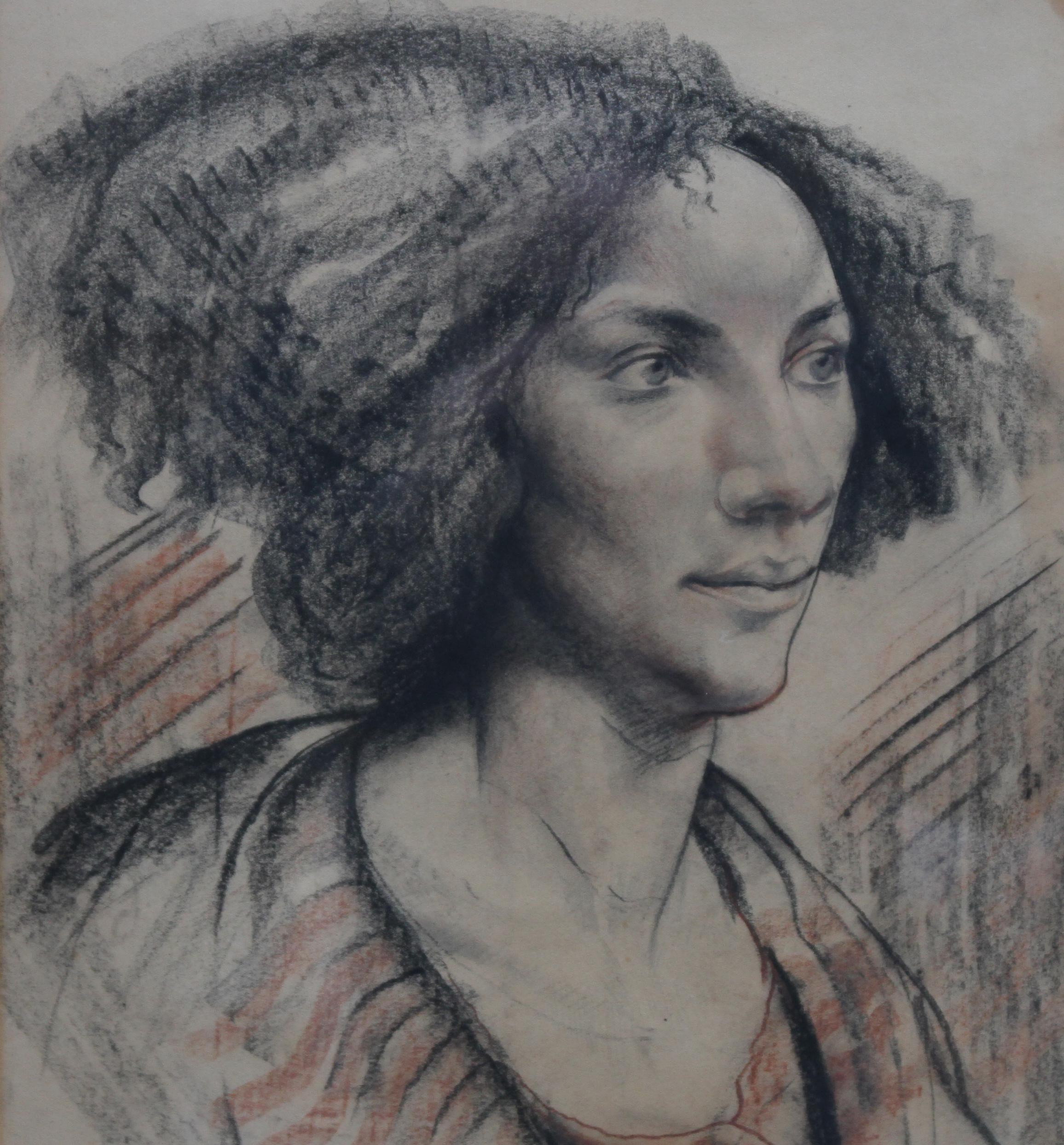 A dramatic head and shoulders portrait of a lady in coloured chalks attributed to noted British artist Edward Bainbridge Copnall. This is just a stunning artwork which dates to circa 1940.
Signed Bainbridge Copnall. 
Provenance. Midlands