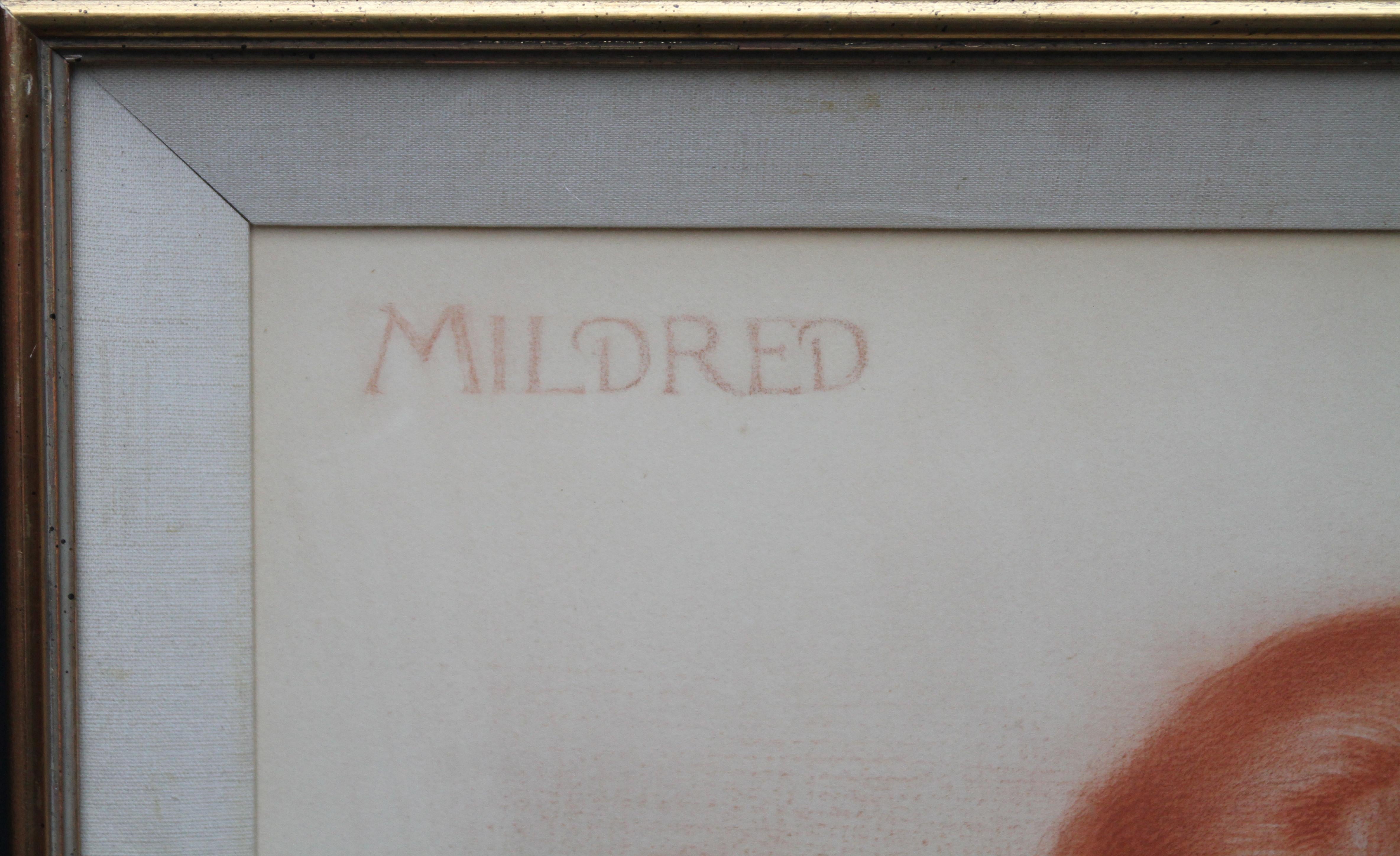 Porträt von Mildred – britisches viktorianisches, präraffaelitisches, sitzendes junges Mädchen im Angebot 3
