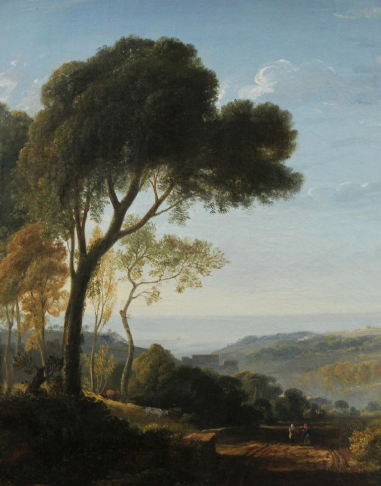 figures in a landscape painting