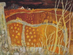 Expressionist Landscape Drawings and Watercolors
