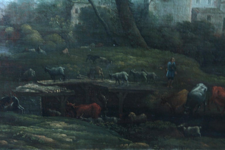 Jans Frans Van Bloemen Classical Landscape Flemish Art 18th Century jans-frans-van-bloemen-classical-landscape-flemish-art-18th-century
