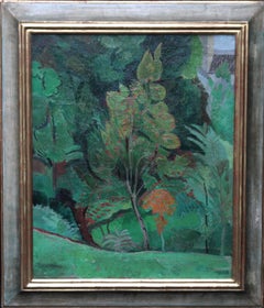 Trees - Post Impressionist 30's landscape oil painting British Modernist art