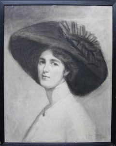 Early 1900s Portrait Drawings and Watercolors