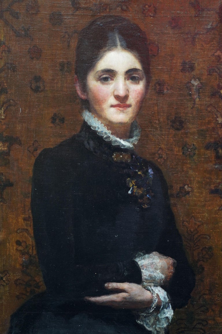 Frederick Samuel Beaumont - Portrait of a Lady - British Victorian art