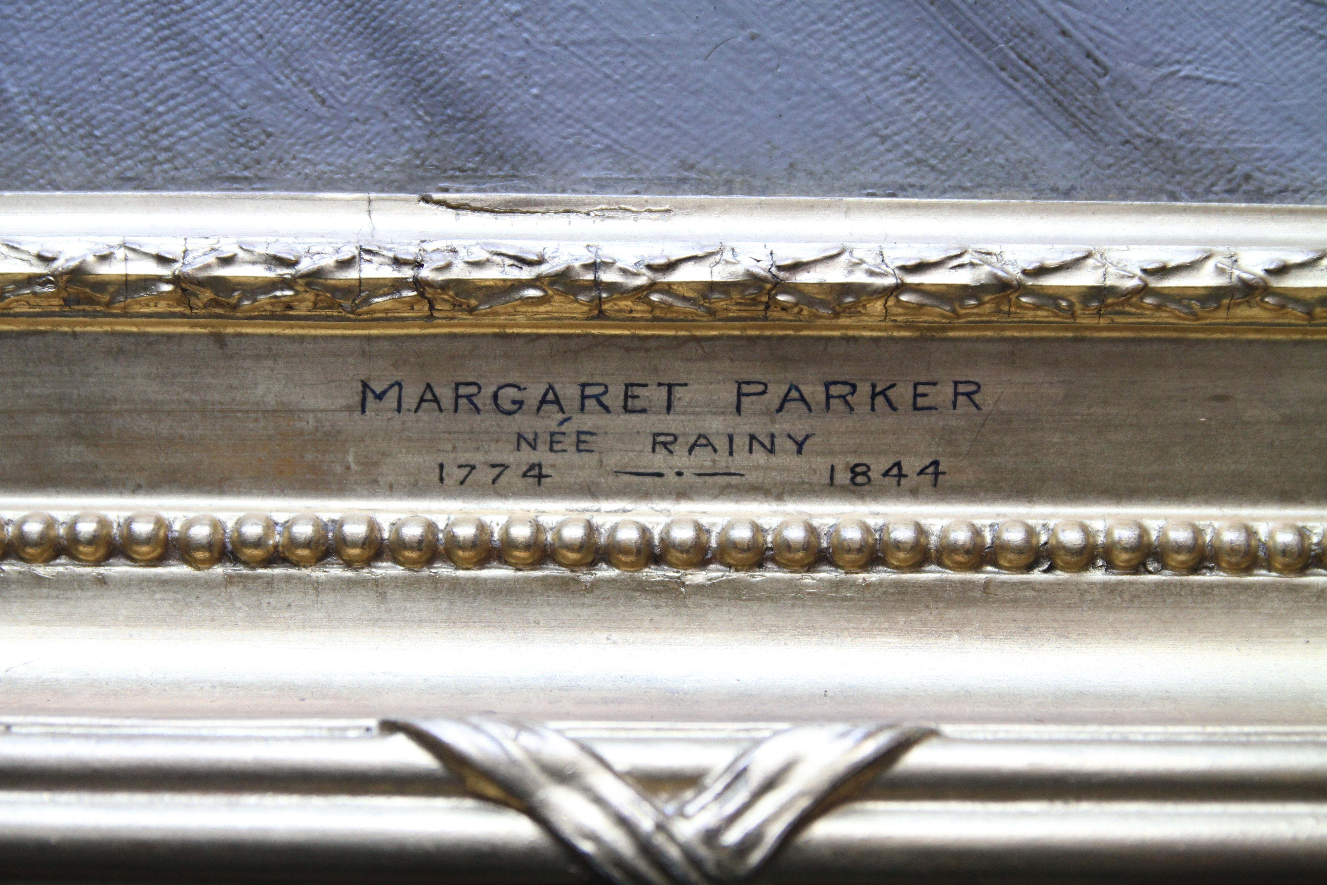 Portrait of Margaret Parker - British 18th century art Old Master oil painting 2
