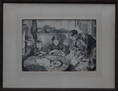 Early 1900s Interior Drawings and Watercolours