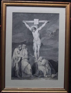 The Crucifixion of Jesus - Dutch Old Master art religious painting female artist