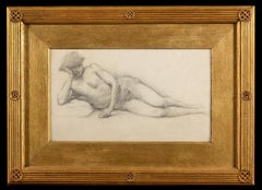 A reclining male nude: A Study for ‘The Council Chamber’