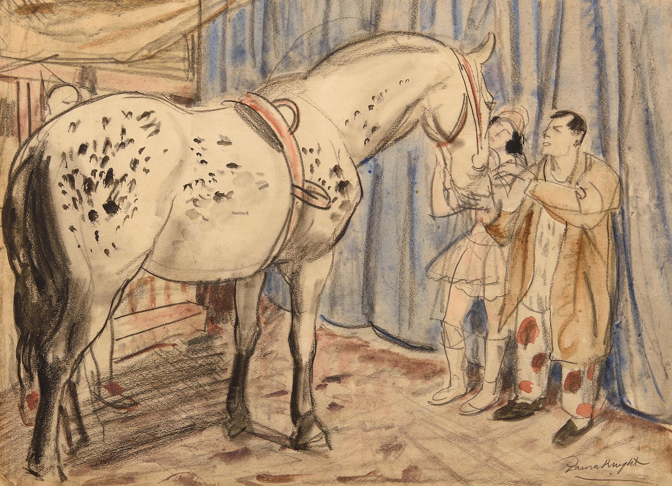 The Circus Horse - Art by Dame Laura Knight