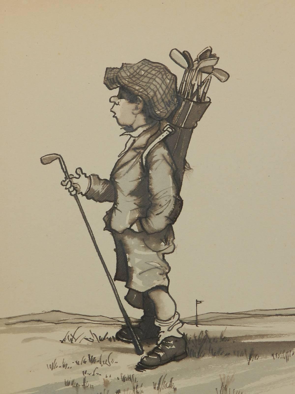 caricature golfer