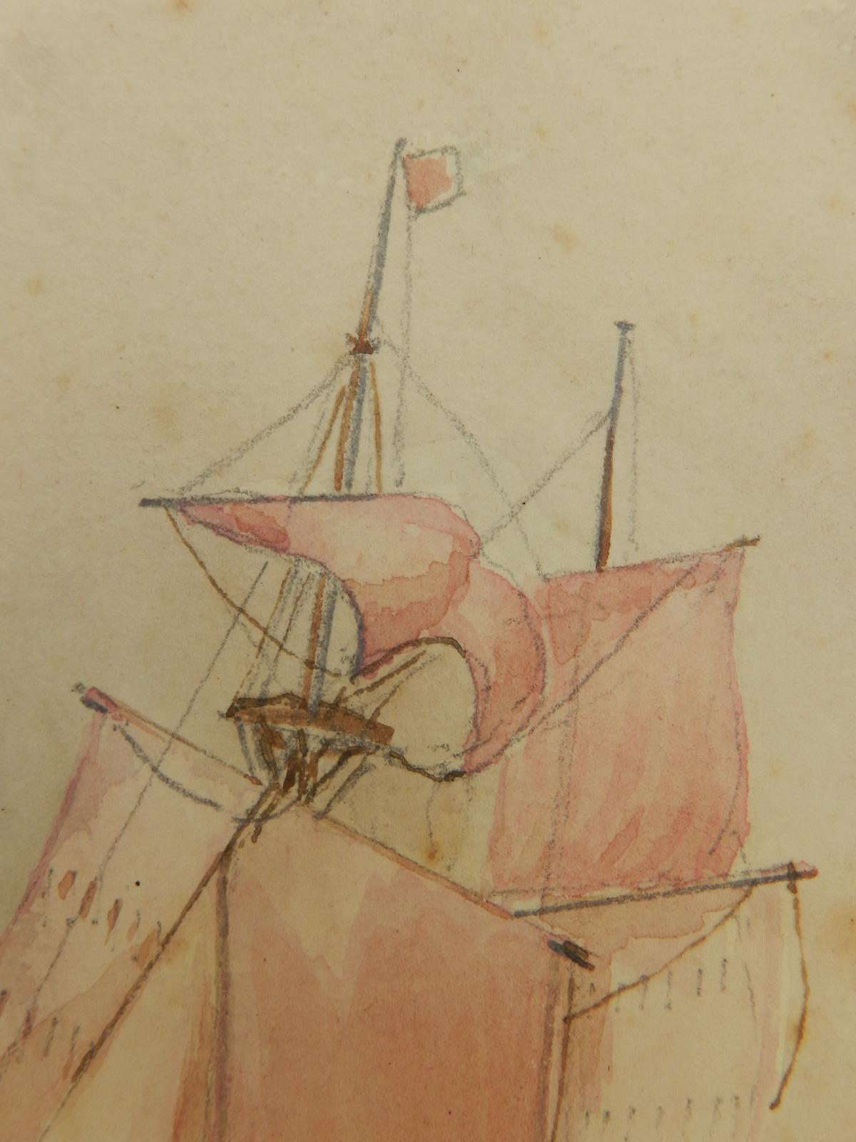 ship watercolor