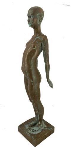 Vintage Naked Lady by Ronald Moll Cold Cast Bronze Sculpture Limited Edition