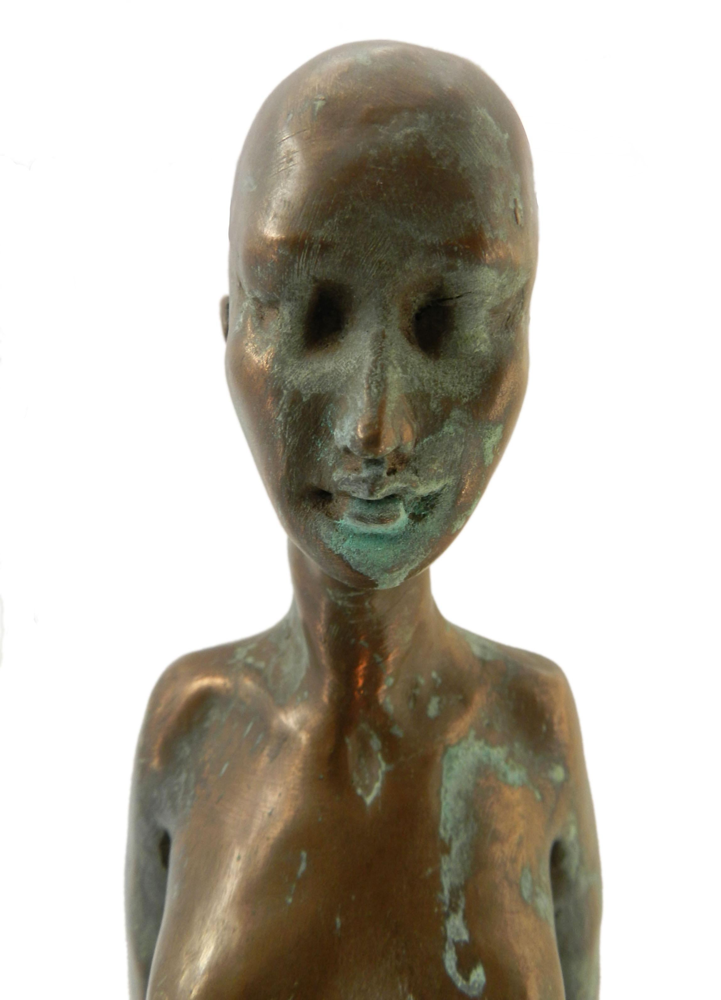 Nude Lady by Ronald Moll Limited Edition
Cold Cast Bronze Sculpture 
Signed to the base 
Cold Cast Bronze or bonded bronze  
Bronze is added to the outside surface and then it is filled inside 


