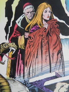 Original Painting Horror Comic L'Esorcista c1970