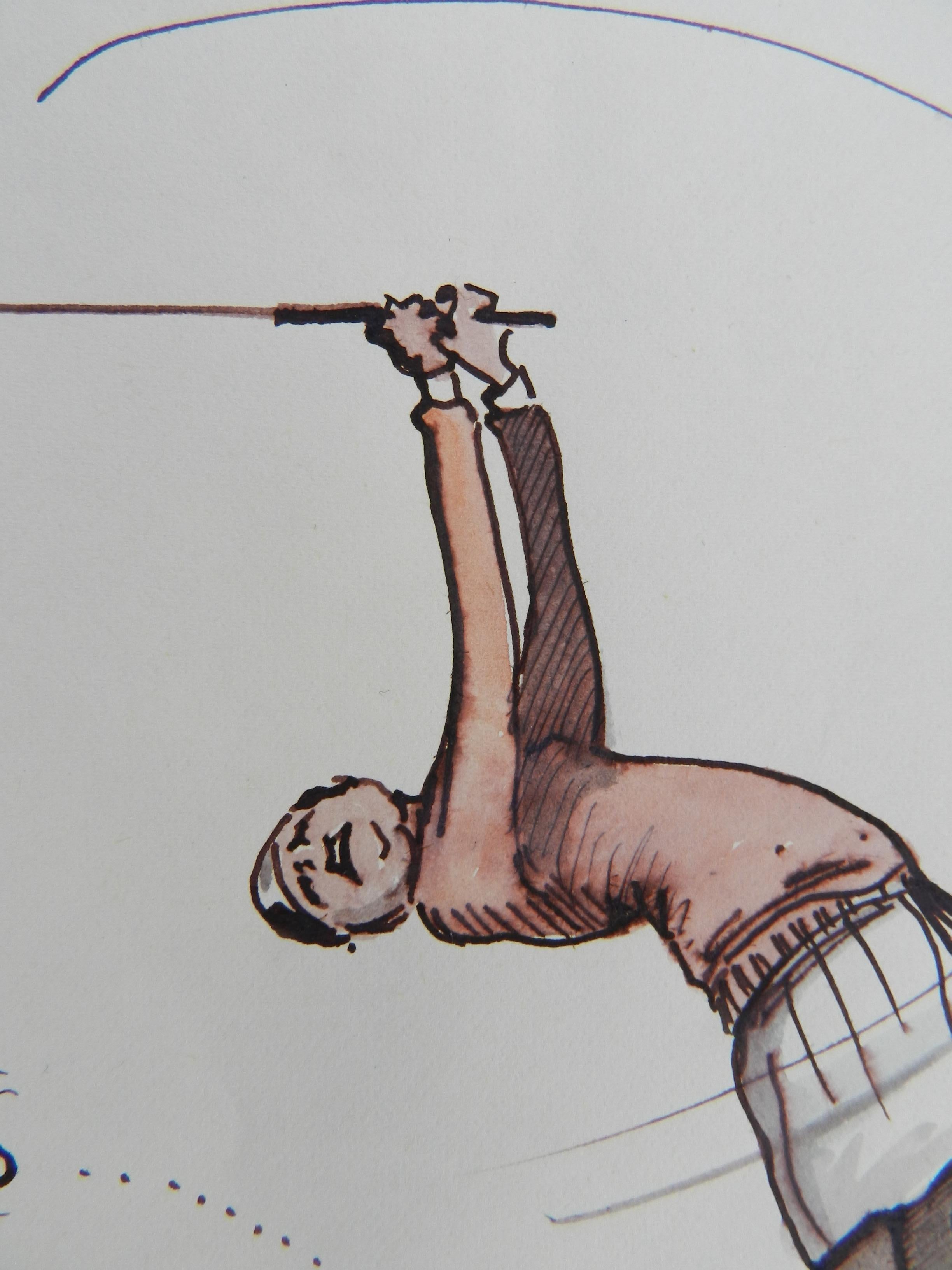 golf caricature