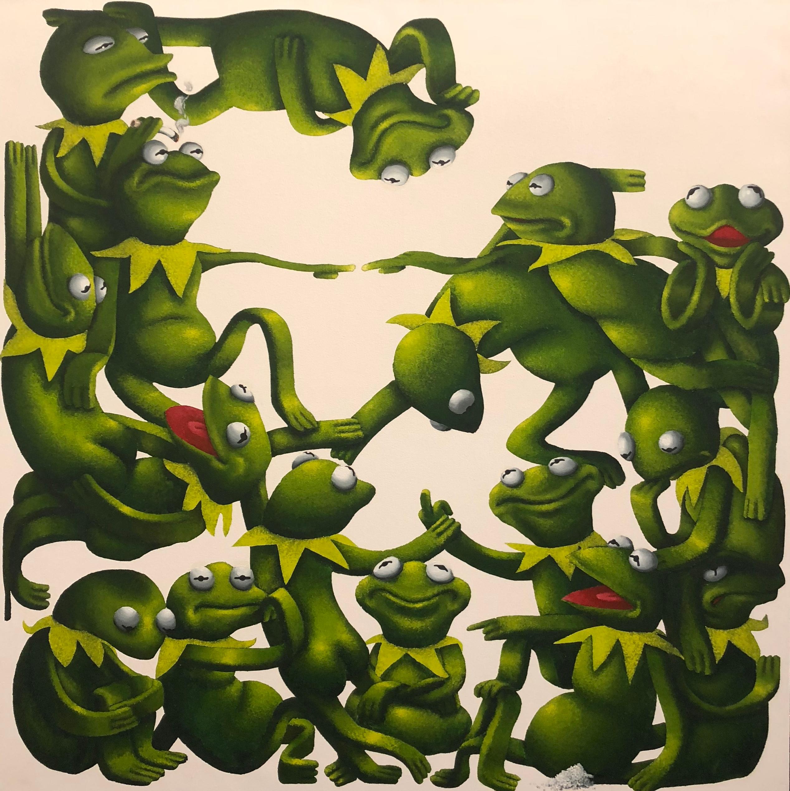 Kermit Overwhelming - Print by Sebastian Chaumeton