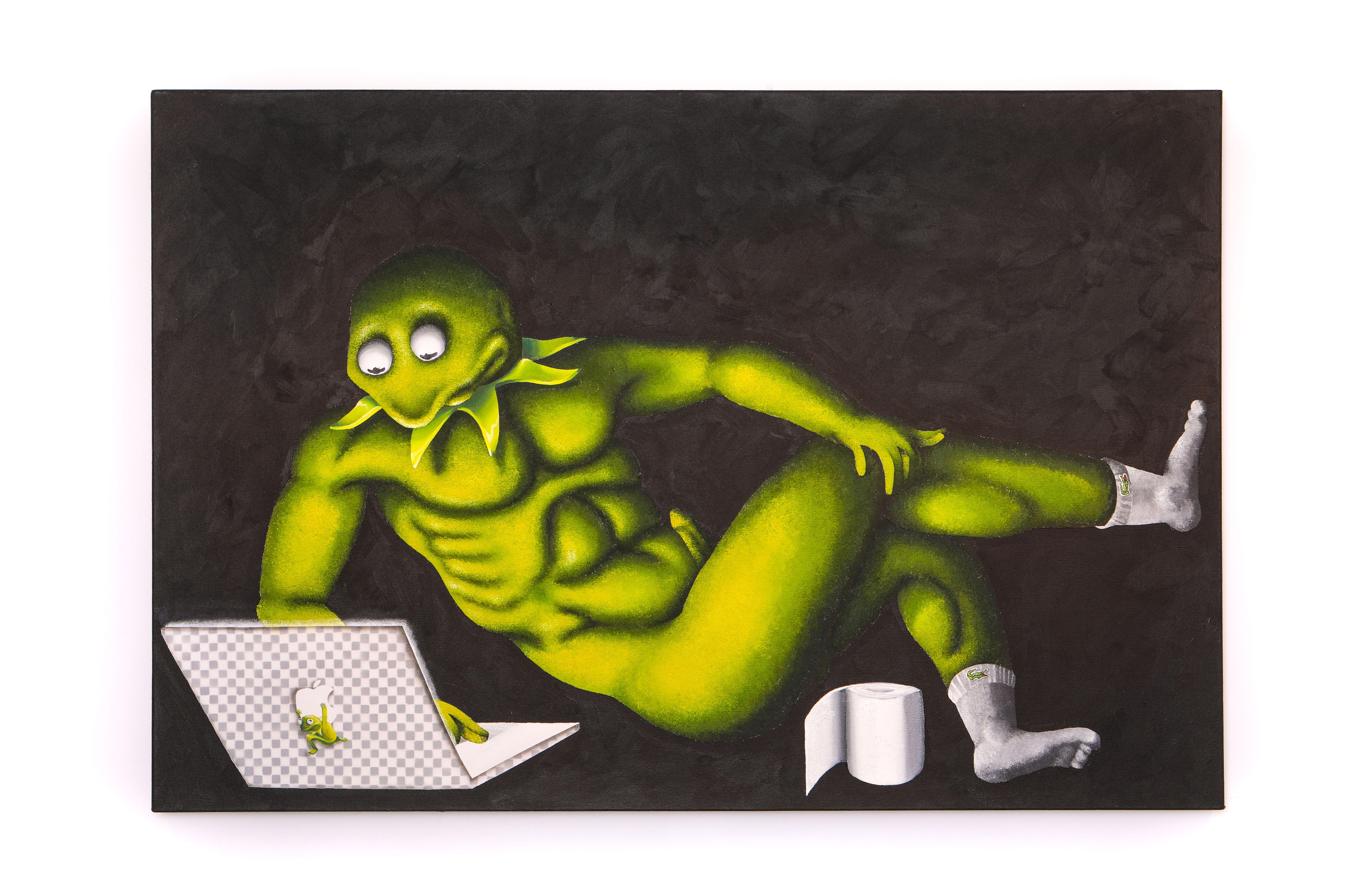 The Kermit of Myron - Painting by Sebastian Chaumeton