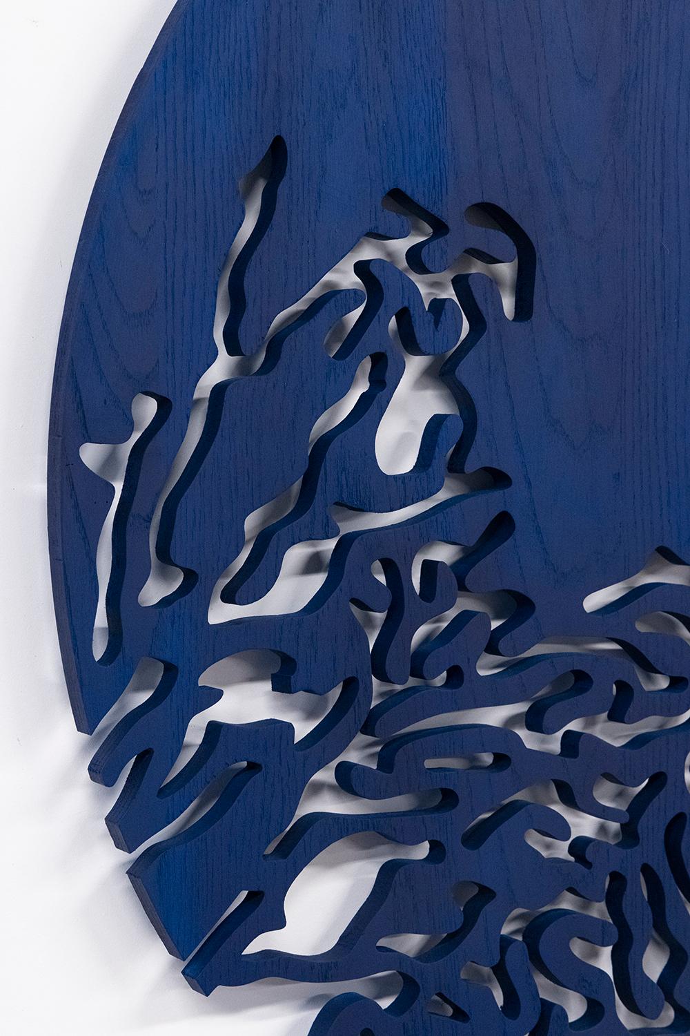 Opera d'arte blu ideale per gli amanti dell'oceano e della spiaggia in vendita 1