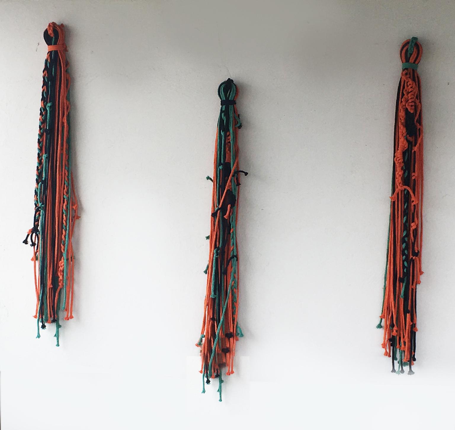 Threaded Textiles - Sculpture by Arozarena De La Fuente