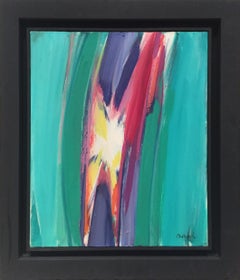 Claude Bellegarde 'Composition' 1962 Oil on Canvas Tachisme Modern Art Abstract