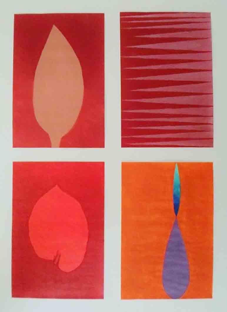 Paintings on paper 