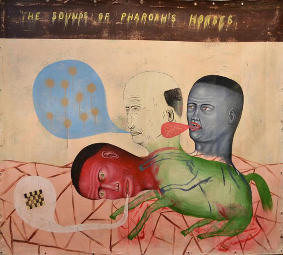 Fred Stonehouse Figurative Painting - Paint. The Sounds of Pharoah’s Horses